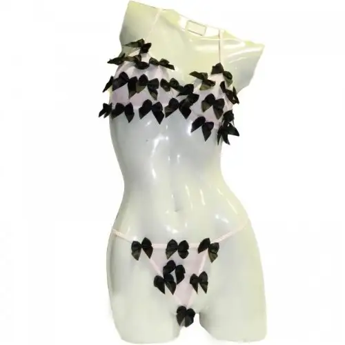 Комплект сексуального нижнего белья с бантиками photo 1