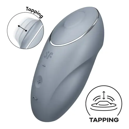 Вибратор Satisfyer Tap & Climax 1 Bluegrey photo 1