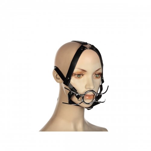 Кляп-расширитель с кольцом и бондажем на голову photo 1