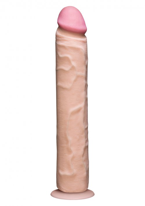 Большой фаллоимитатор Realistic Cock 12'' No Balls Flesh photo 1