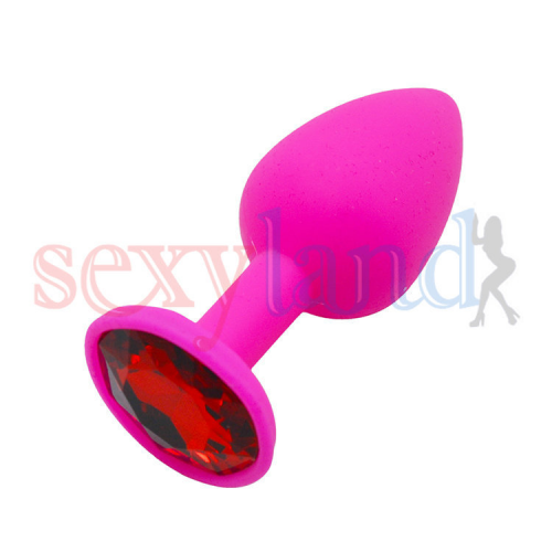 Анальная пробка. Со стразом. Силикон. photo 1