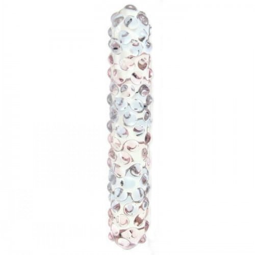 Фаллоимитатор Glas Purple Rose Nubby Glass Dildo photo 1