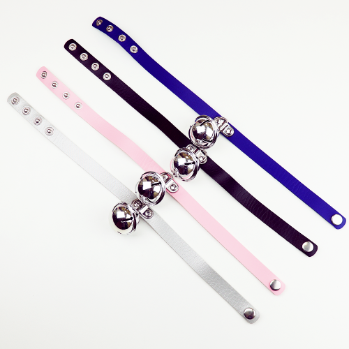 БДСМ ошейник с колокольчиком – 39,5 см photo 1