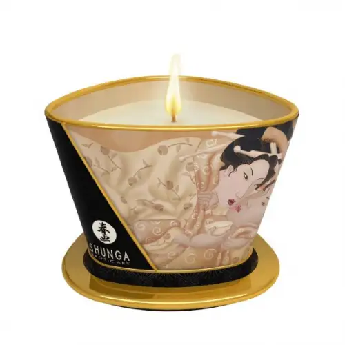 Массажная свеча Shunga MASSAGE CANDLE - Vanilla Fetish (170 мл)  photo 1