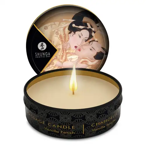 Массажная свеча Shunga MINI MASSAGE CANDLE - Vanilla Fetish (30 мл) photo 1