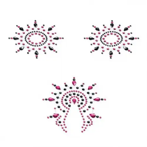 Пэстис Petits Joujoux Gloria set of 3 - Black/Pink photo 1