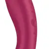 Вакуумный стимулятор с вибрацией Satisfyer Curvy Trinity 1 Red, игрушка 3в1 photo 3