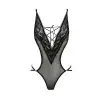 Боди монокини с декольте ERZA BODY black S/M - Passion photo 3