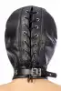 Капюшон для БДСМ со съемной маской Fetish Tentation BDSM hood in leatherette with removable mask photo 2