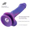 Фаллоимитатор 8.2″ с вибрацией для секс-машин Hismith Purple Silicone Dildo with Vibe photo 5