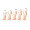 Реалистичный фаллоимитатор Strap-On-Me Sliding Skin Realistic Dildo Vanille - M, эффект подвижной  photo 3