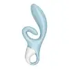 Вибратор-кролик Satisfyer Touch Me Blue, двойной отросток, 3 мощных мотора photo 2