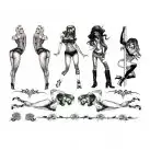 Эротический набор временных тату Naughty Pin-Up photo 2
