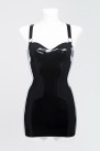 Платье из латекса украшенное металлическими кольцами Latex Dress With Rings photo 1