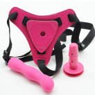 Фаллоимитатор вибрационный с ремнями и анальным плагином photo 2