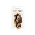 Мини-платье Penthouse Bedtime Surprise S/L Black, крупная сетка, рукава, вертикальные вставки photo 3