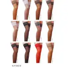 Чулки ST003 3/4 beige — Passion: классические, на ажурной силиконовой резинке photo 6