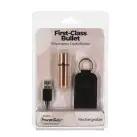 Вибропуля PowerBullet First-Class Bullet 2.5″ with Key Chain Pouch, Rose Gold, 9 режимов вибрации photo 8