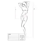 Бодистокинг с декольте Passion BS088 red, имитация корсетной шнуровки photo 5