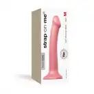 Насадка для страпона Strap-On-Me Mono Density Dildo Rose M, диам. 3,3см, однослойный силикон, гибкий photo 4