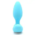 Вибропробка и массажер простаты 2-в-1 KissToy Gordon Blue с пультом ДУ, гибкая ножка photo 6