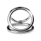 Тройное эрекционное кольцо Sinner Gear Unbendable - Triad Chamber Metal Cock and Ball Ring - Large photo 3