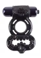 Эрекционное кольцо с вибрацией Infinity Super Ring Black photo 1