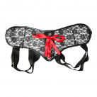 Трусы для страпона Sportsheets - Plus Grey & Black Lace Corsette Strap On photo 4