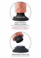 Вибратор Vibrating King Cock 10 with Balls, 20,5х5,7 см  photo 3