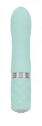 Роскошный вибратор PILLOW TALK - Flirty Teal с кристаллом Сваровски photo 2