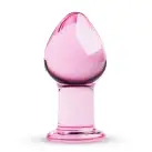 Розовая анальная пробка из стекла Gildo Pink Glass Buttplug No. 27 photo 1